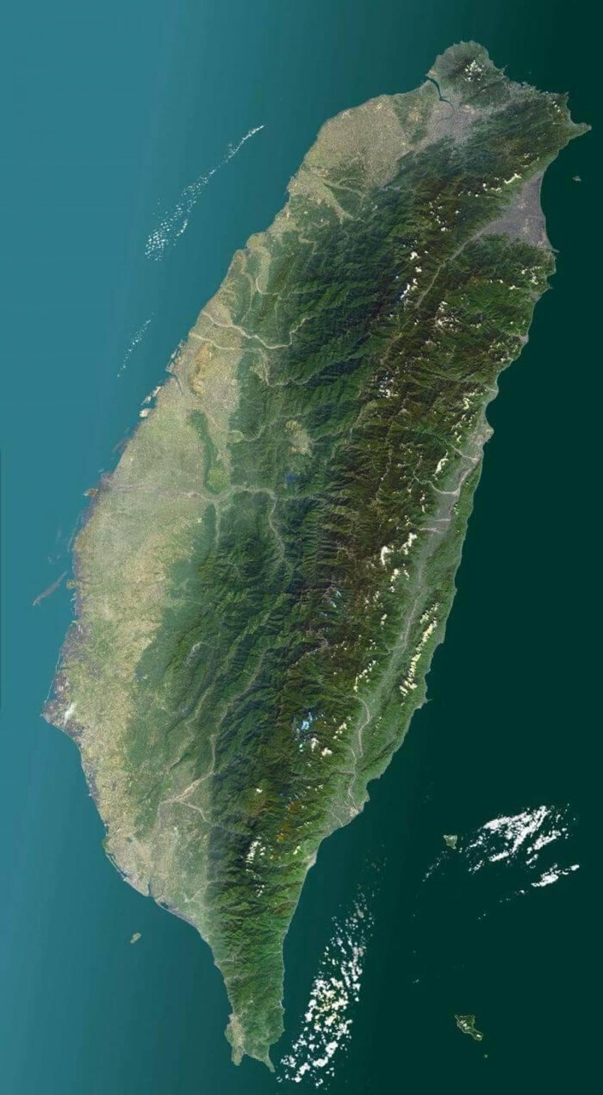 Mappa di Taiwan satellitare