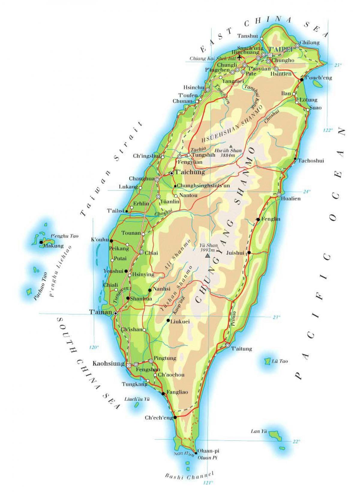 Taiwan autostrada mappa