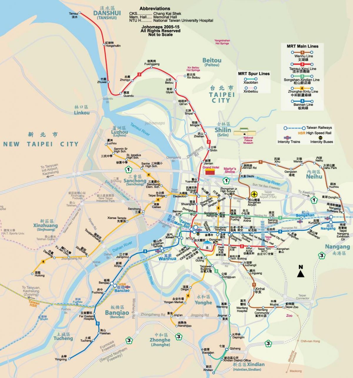 Taiwan mrt stazione mappa