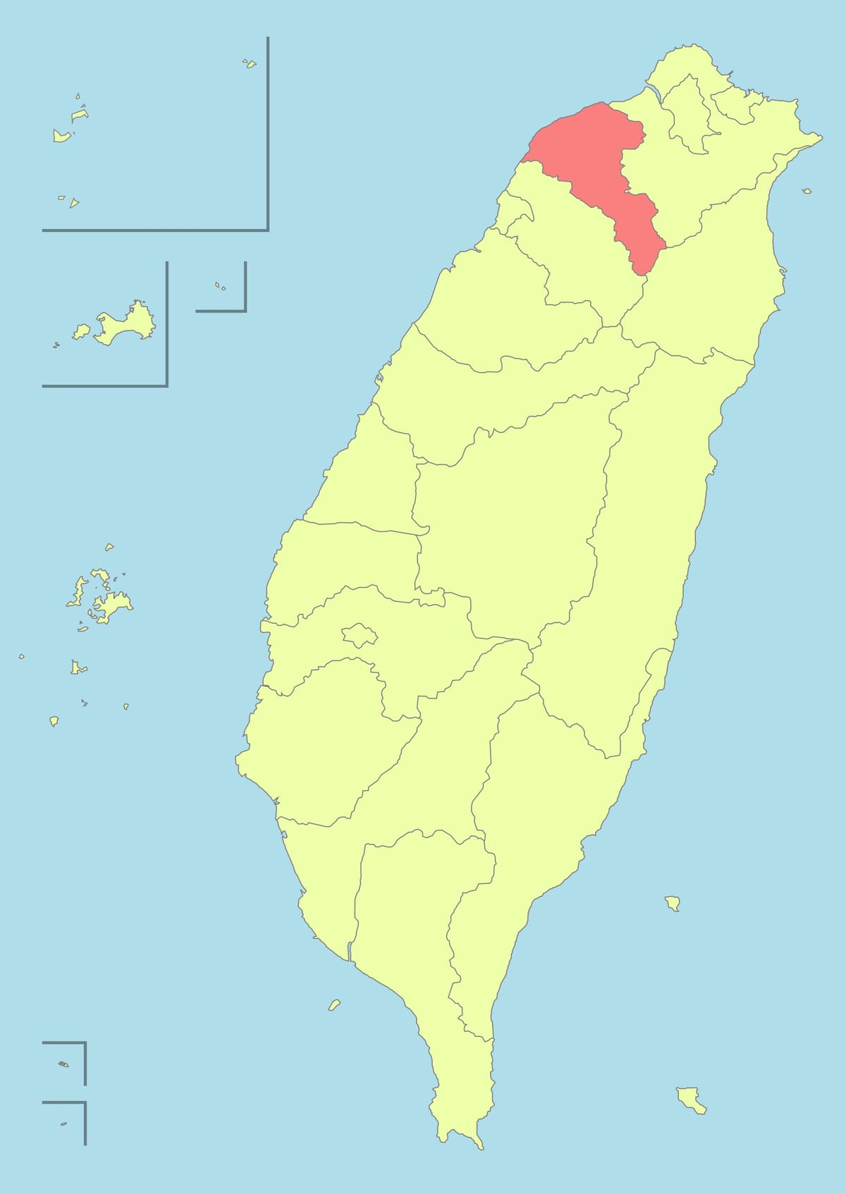 Taiwan taoyuan mappa
