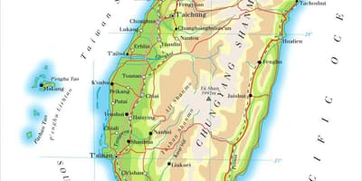 Mappa di hsinchu, Taiwan