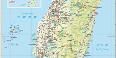 Mappa di Taiwan attrazione