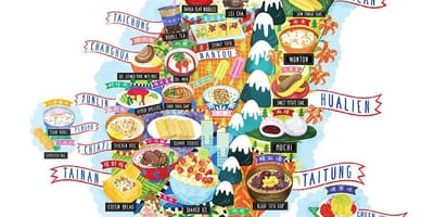 Mappa di Taiwan food