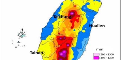 Mappa di Taiwan clima