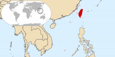 Taiwan mappa globale