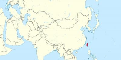 Taiwan mappa dell'asia