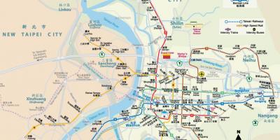 Mappa della metropolitana di Taiwan