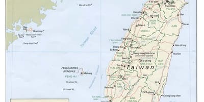 Taiwan autolinee mappa