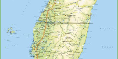 Mappa di Taiwan offline