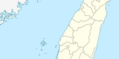 Mappa di Taiwan vettoriale