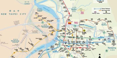Taiwan mrt stazione mappa