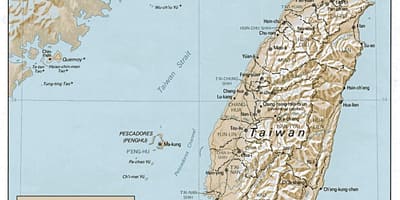 Mappa di Taiwan surf 
